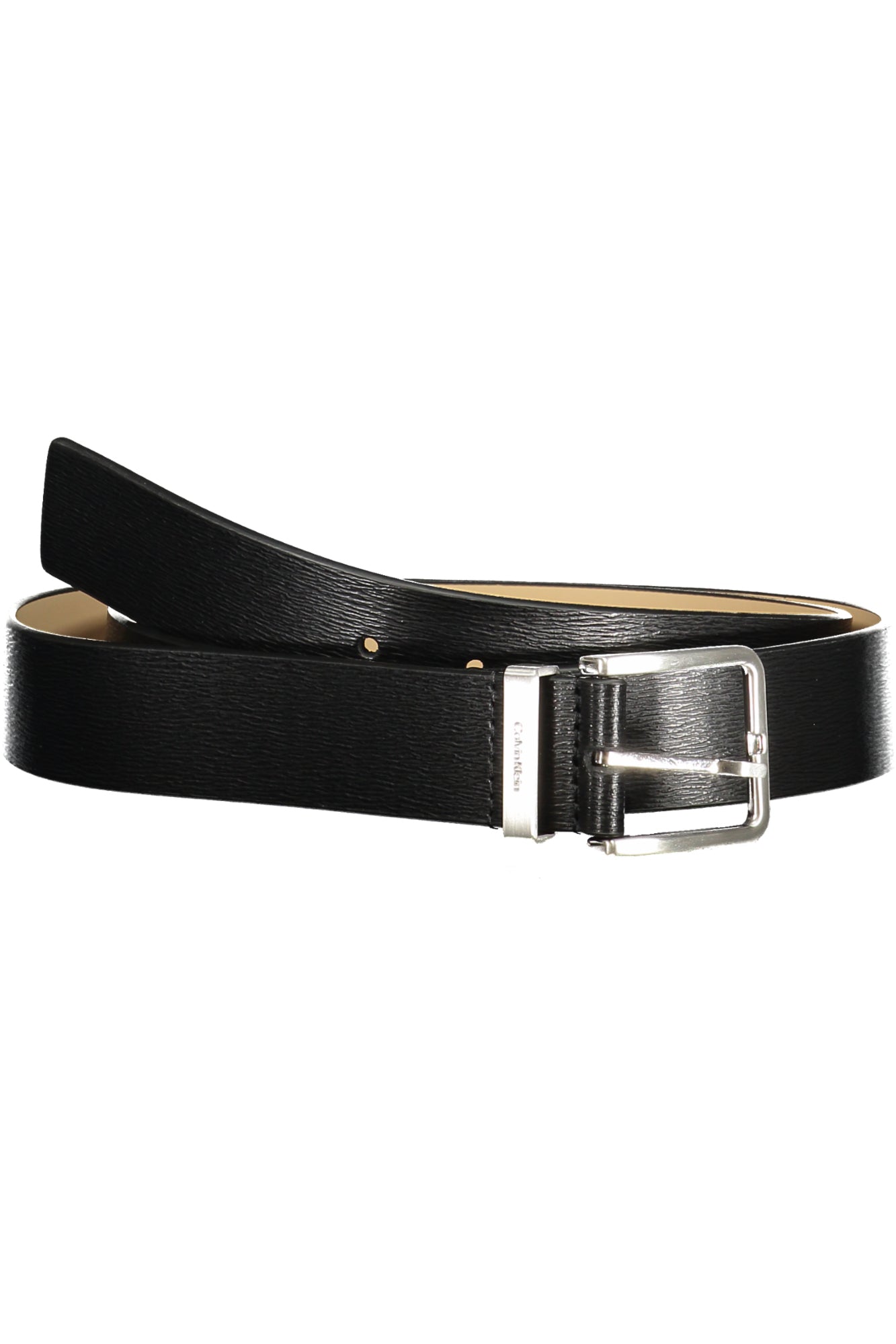 CALVIN KLEIN CINTURA IN PELLE UOMO NERO