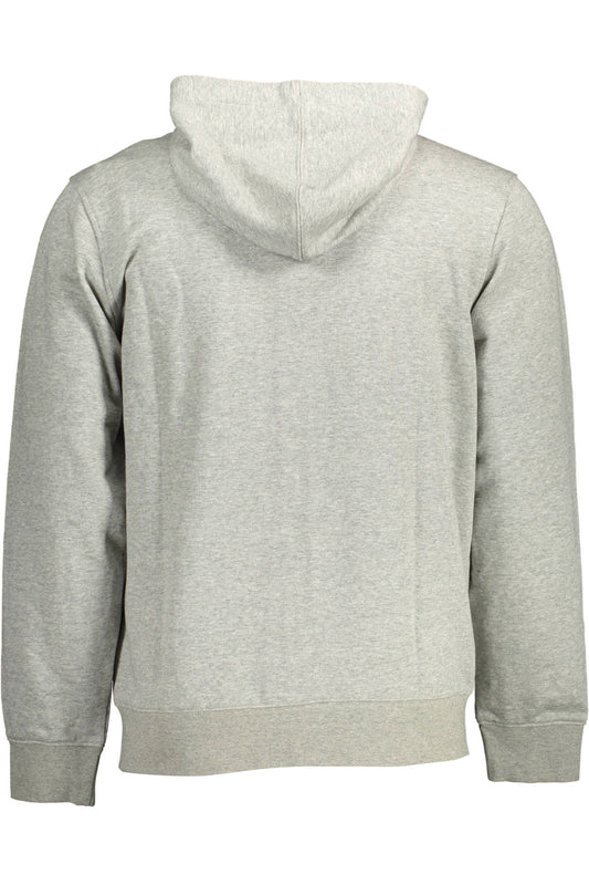 CALVIN KLEIN FELPA CON ZIP UOMO GRIGIO