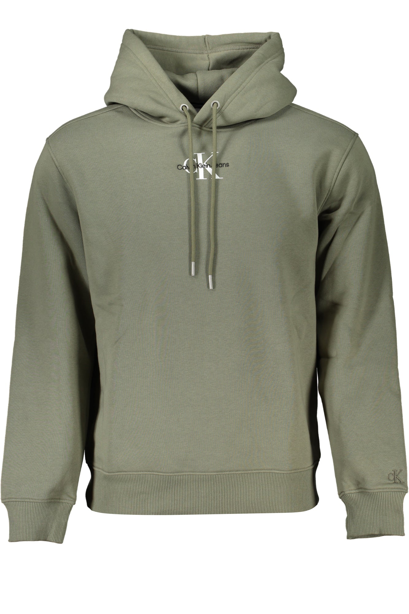 CALVIN KLEIN FELPA SENZA ZIP UOMO VERDE