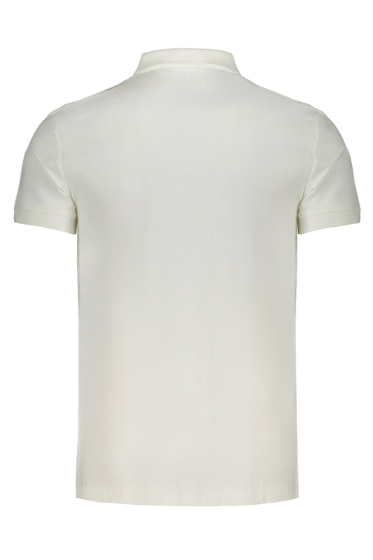 CALVIN KLEIN POLO MANICHE CORTE UOMO BIANCO