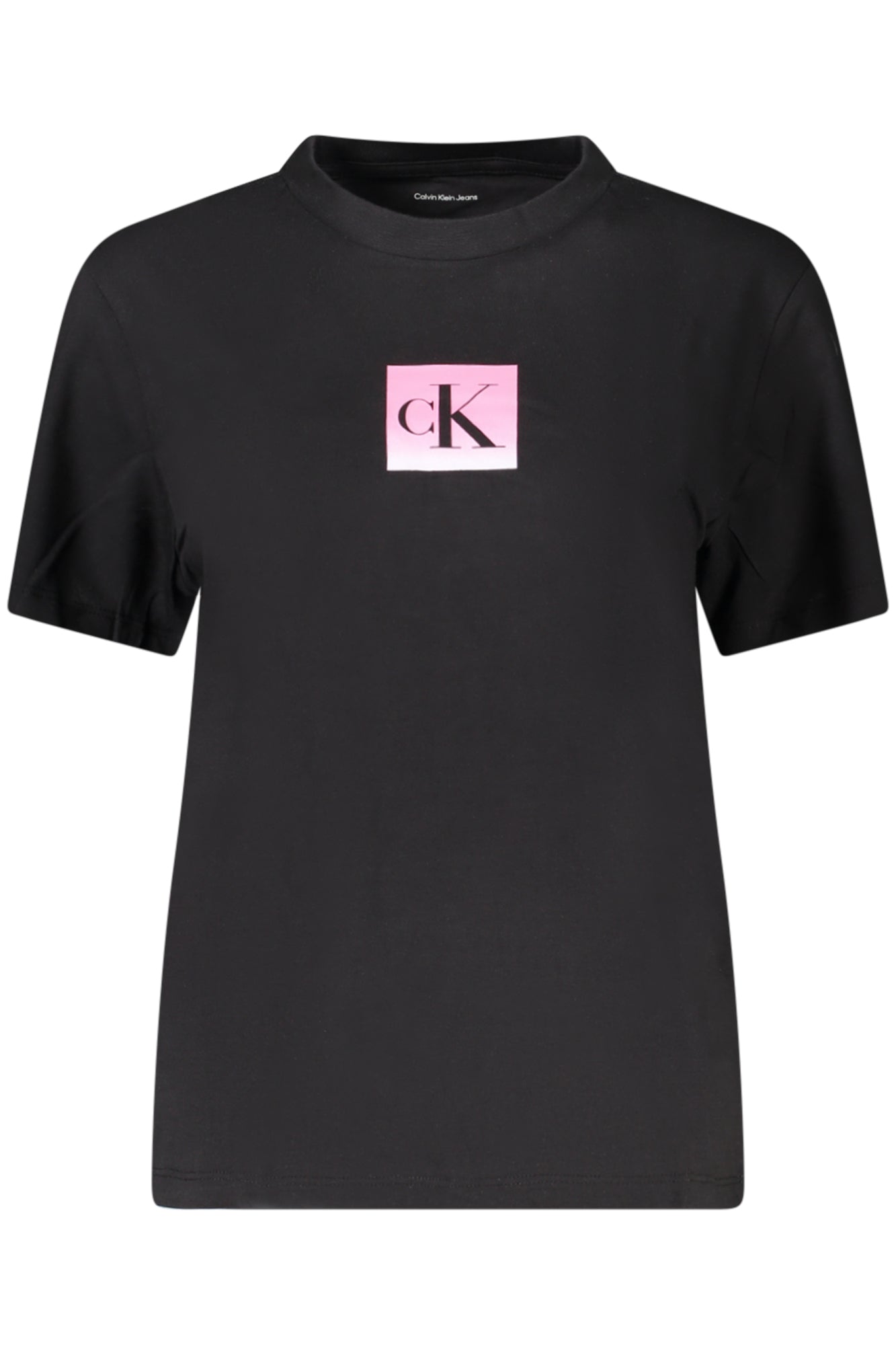 CALVIN KLEIN T-SHIRT MANICHE CORTE DONNA NERO