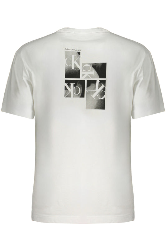 CALVIN KLEIN T-SHIRT MANICHE CORTE UOMO BIANCO