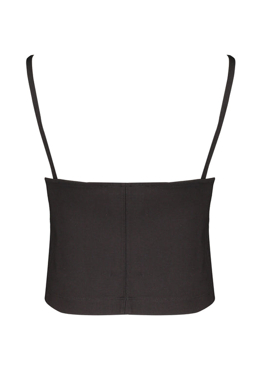 CALVIN KLEIN TOP DONNA NERO