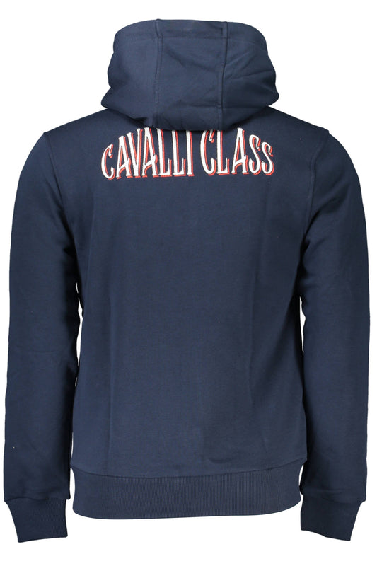 CAVALLI CLASS FELPA CON ZIP UOMO BLU