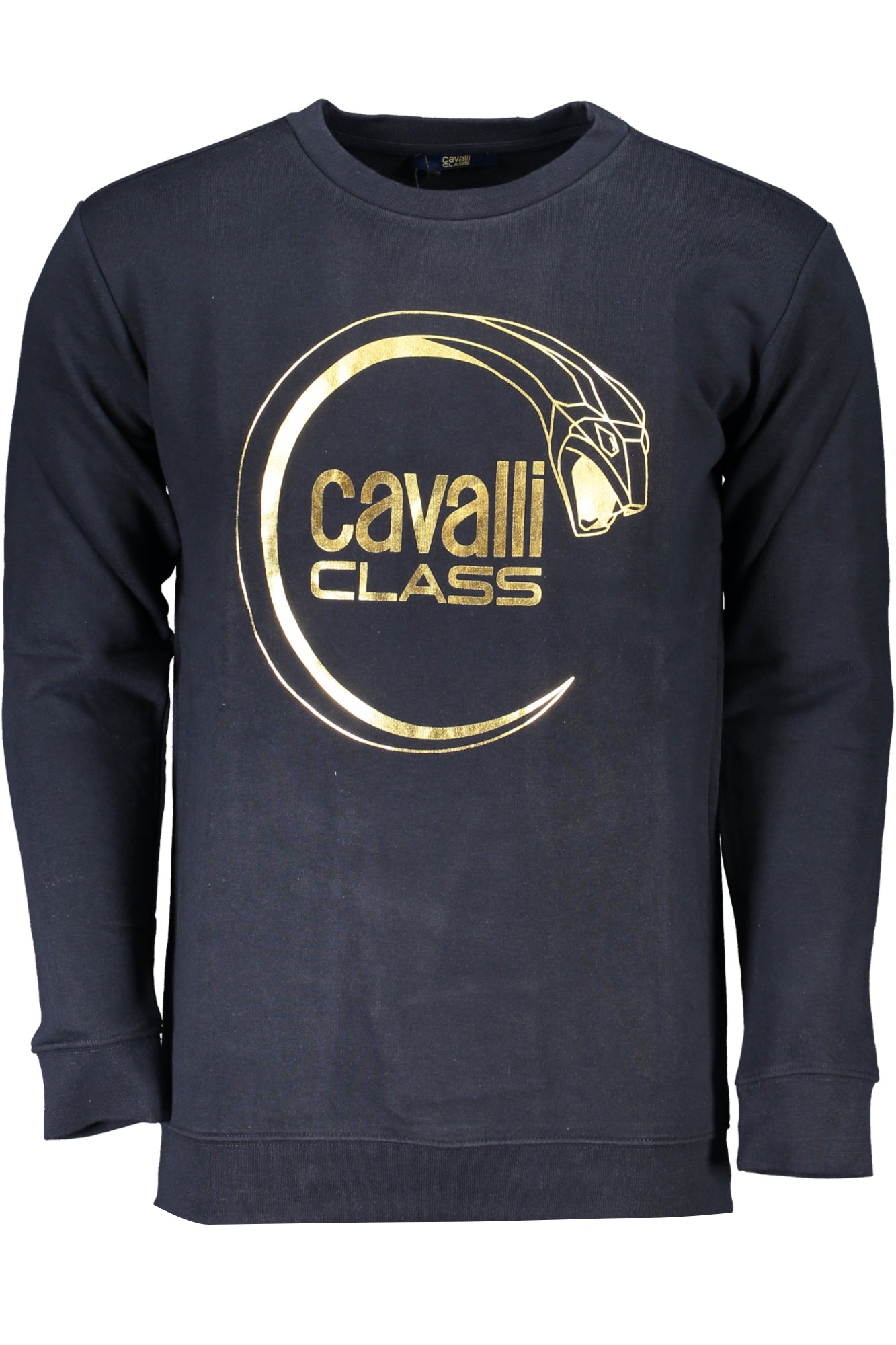 CAVALLI CLASS FELPA SENZA ZIP UOMO BLU