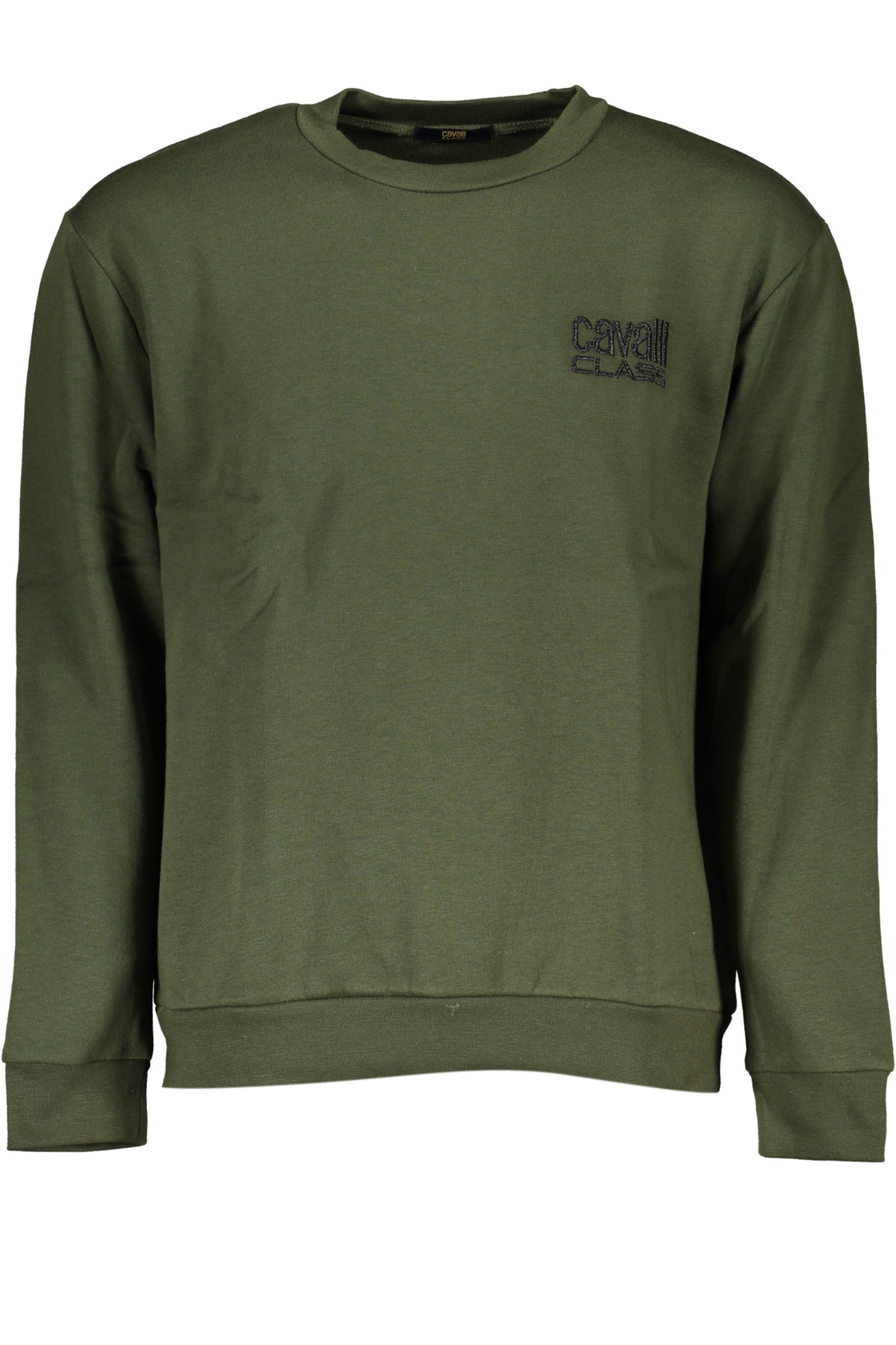 CAVALLI CLASS FELPA SENZA ZIP UOMO VERDE