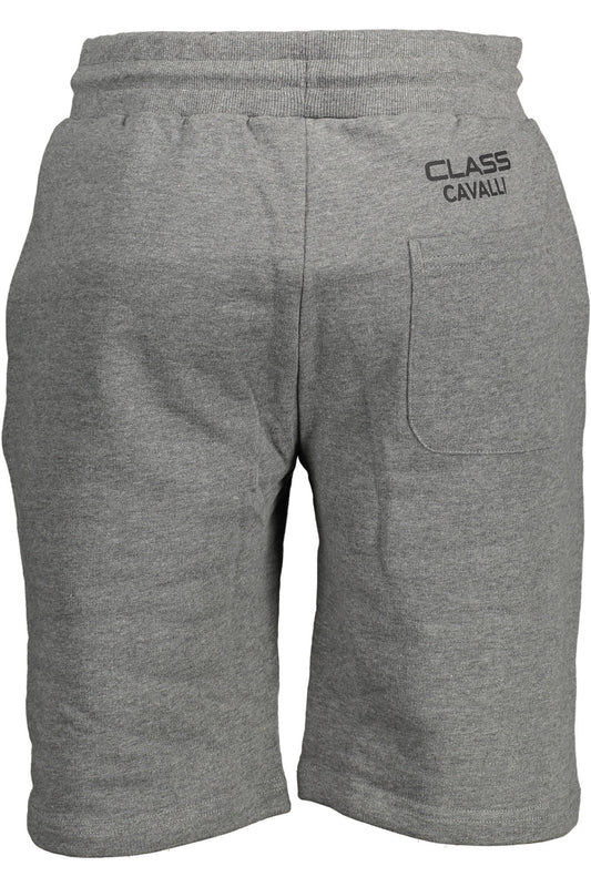 CAVALLI CLASS PANTALONE BERMUDA UOMO GRIGIO