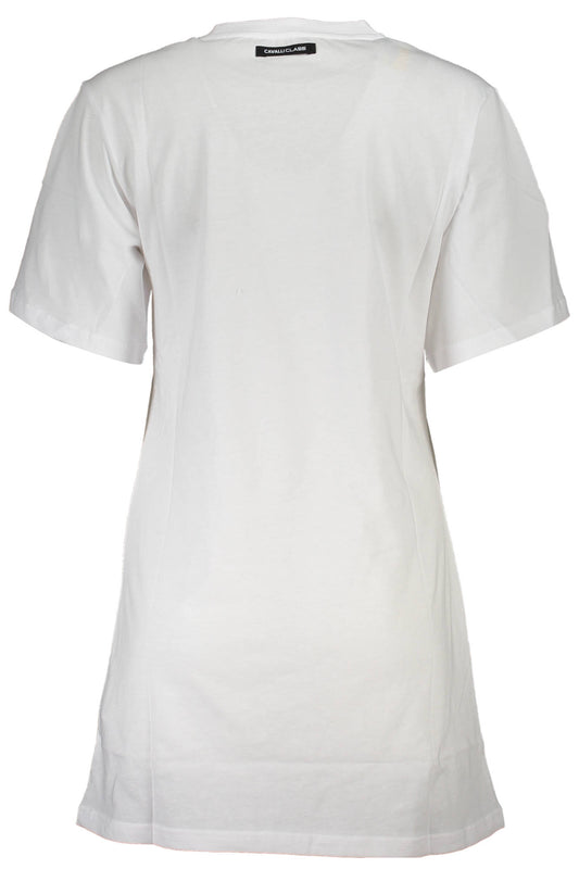 CAVALLI CLASS T-SHIRT MANICHE CORTE DONNA BIANCO