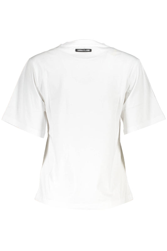 CAVALLI CLASS T-SHIRT MANICHE CORTE DONNA BIANCO