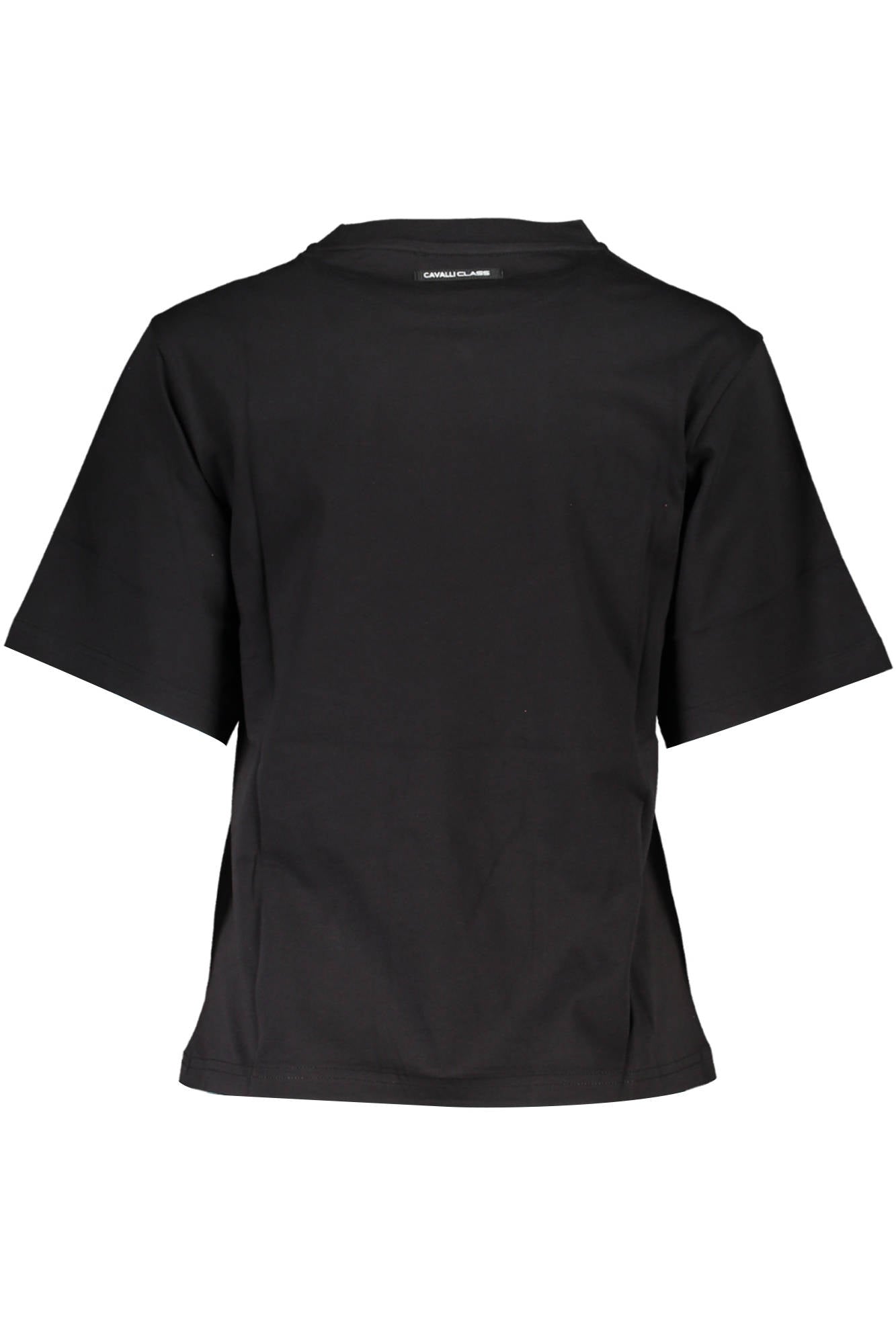 CAVALLI CLASS T-SHIRT MANICHE CORTE DONNA NERO