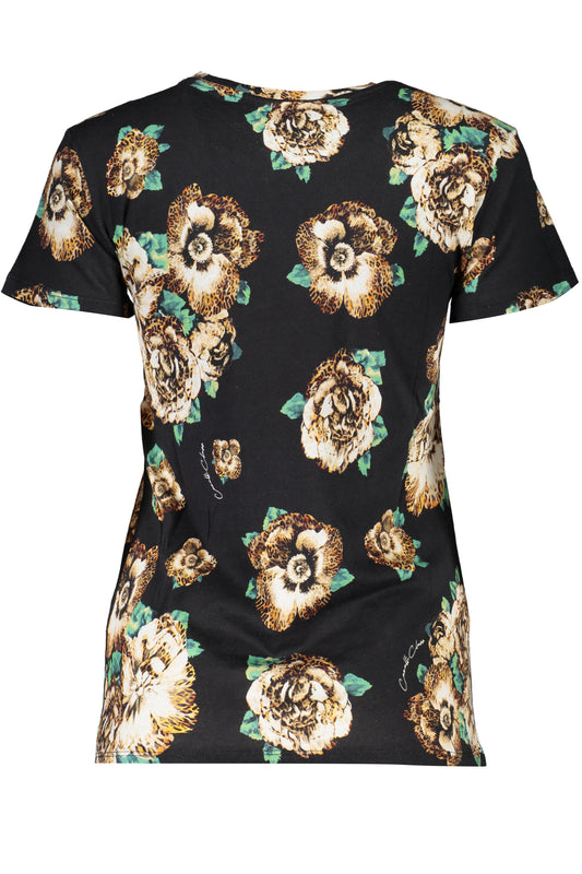 CAVALLI CLASS T-SHIRT MANICHE CORTE DONNA NERO