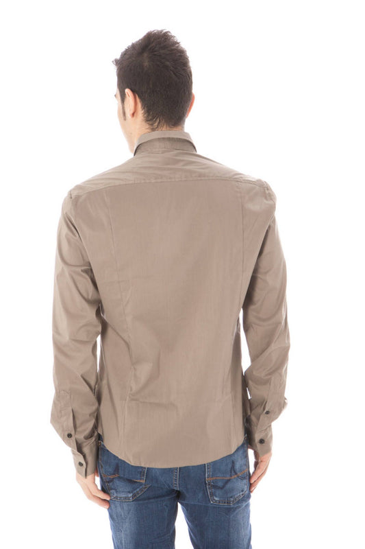 COSTUME NATIONAL CAMICIA MANICHE LUNGHE UOMO VERDE