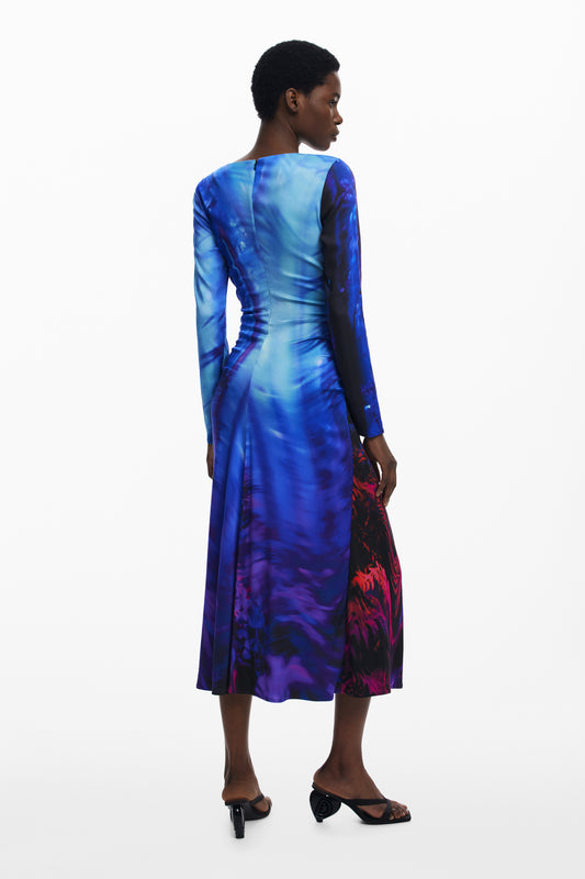 DESIGUAL ABITO LUNGO DONNA BLU