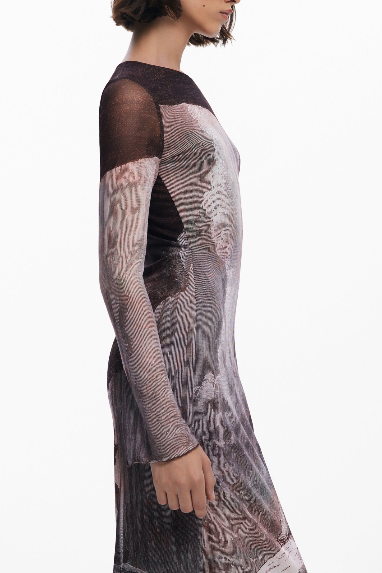 DESIGUAL ABITO LUNGO DONNA MARRONE