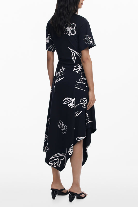 DESIGUAL ABITO LUNGO DONNA NERO