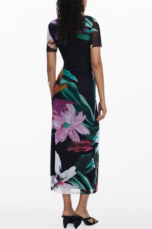 DESIGUAL ABITO LUNGO DONNA NERO