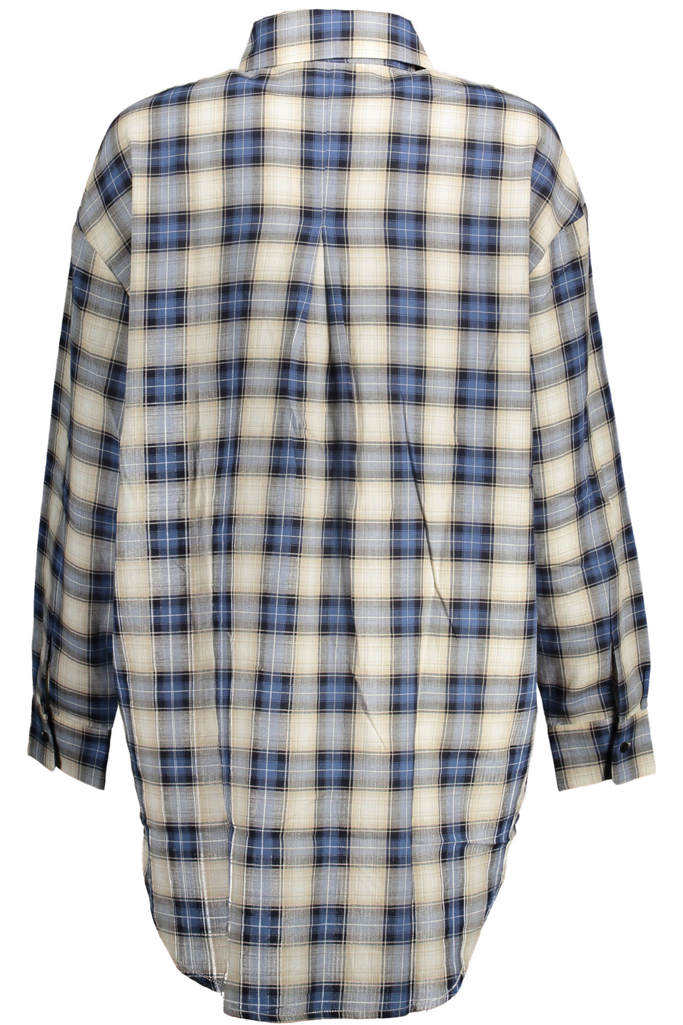 DESIGUAL CAMICIA MANICHE LUNGHE DONNA BLU