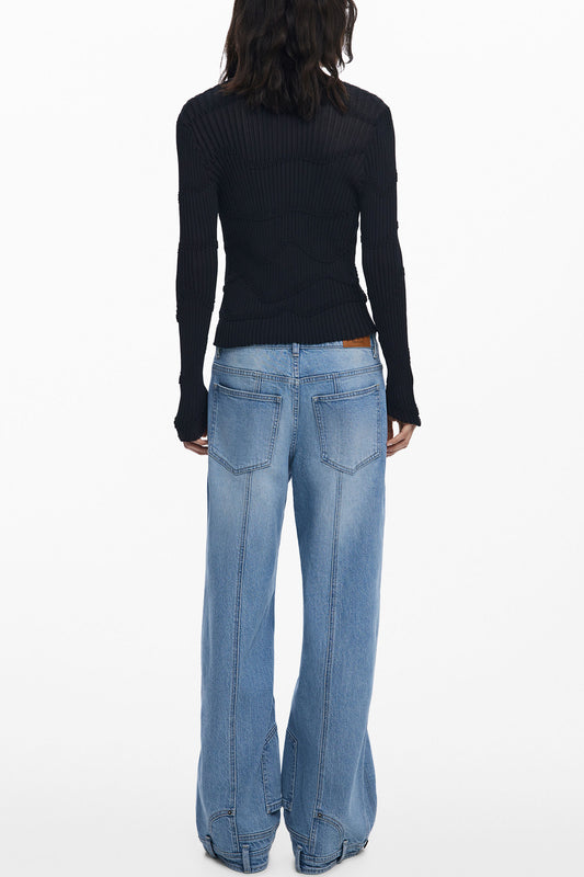 DESIGUAL CARDIGAN DONNA NERO