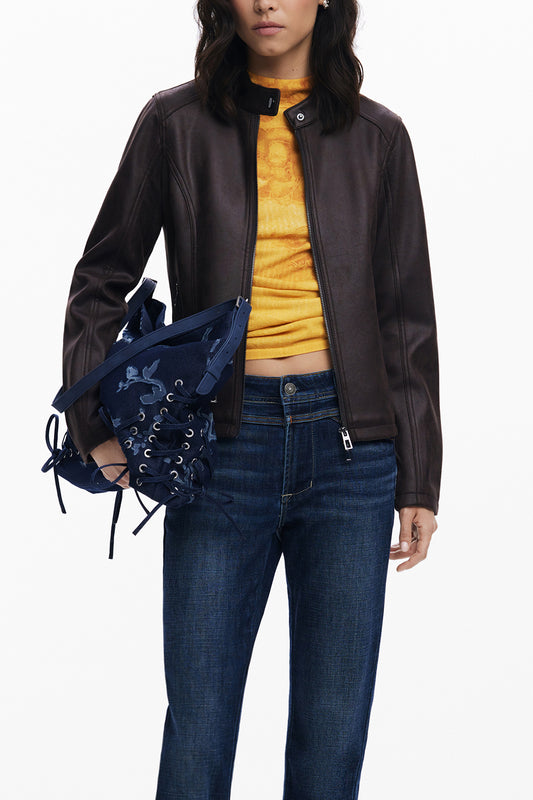 DESIGUAL GIUBBOTTO DONNA MARRONE