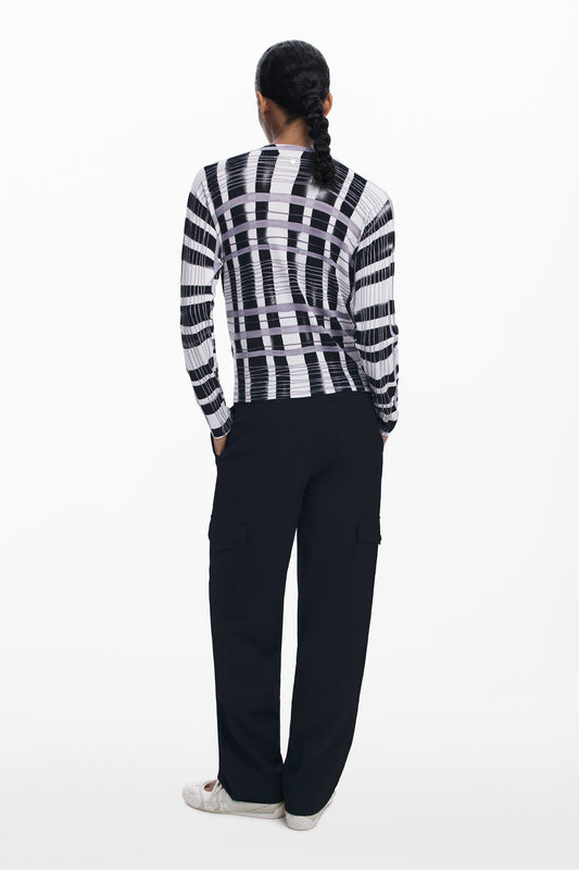 DESIGUAL MAGLIA DONNA BIANCO