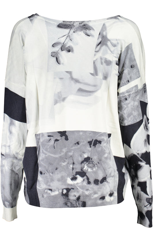 DESIGUAL MAGLIA DONNA BIANCO