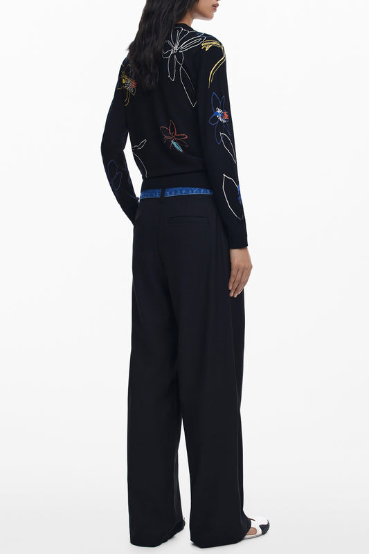 DESIGUAL MAGLIA DONNA NERO