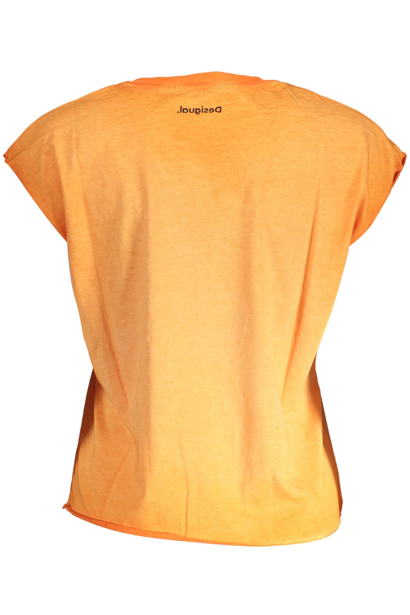 DESIGUAL T-SHIRT MANICHE CORTE DONNA ARANCIO