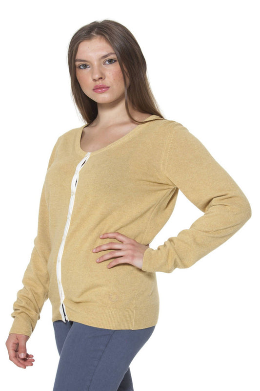 FRED PERRY CARDIGAN DONNA GIALLO