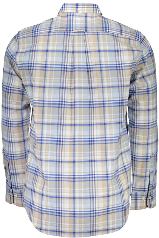 GANT CAMICIA MANICHE LUNGHE UOMO AZZURRO
