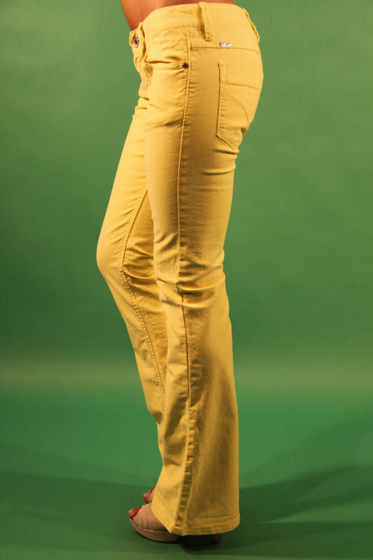 GAUDÌ PANTALONE DONNA GIALLO