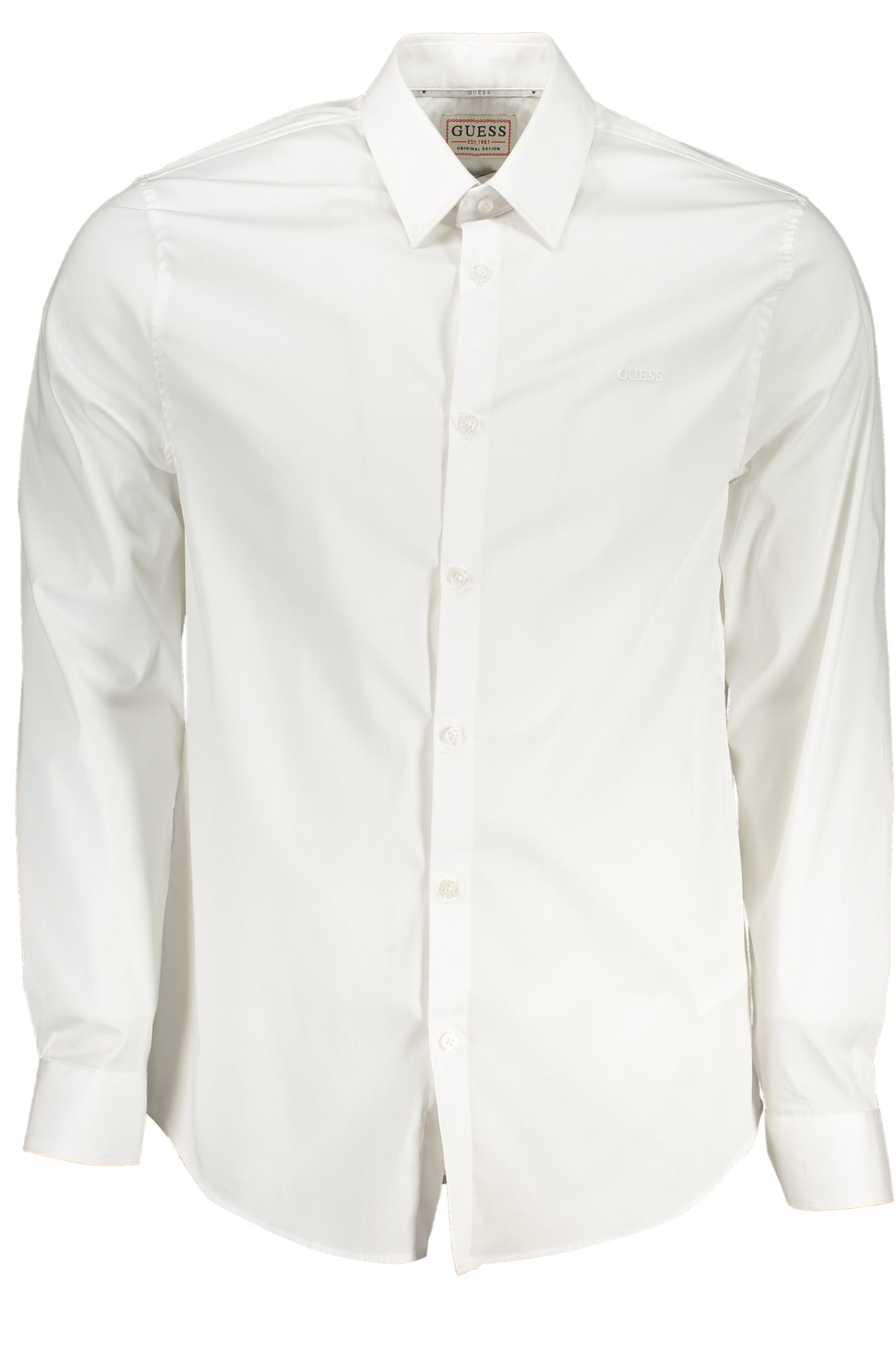 GUESS JEANS CAMICIA MANICHE LUNGHE UOMO BIANCO