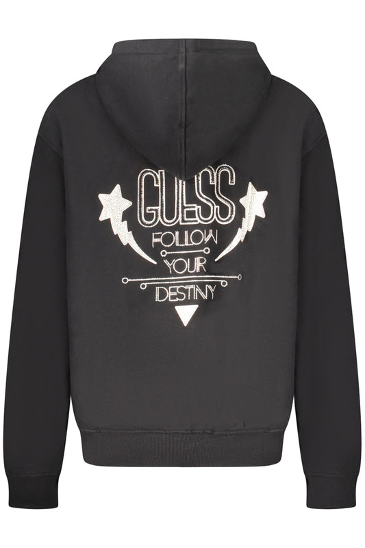 GUESS JEANS FELPA SENZA ZIP DONNA NERO