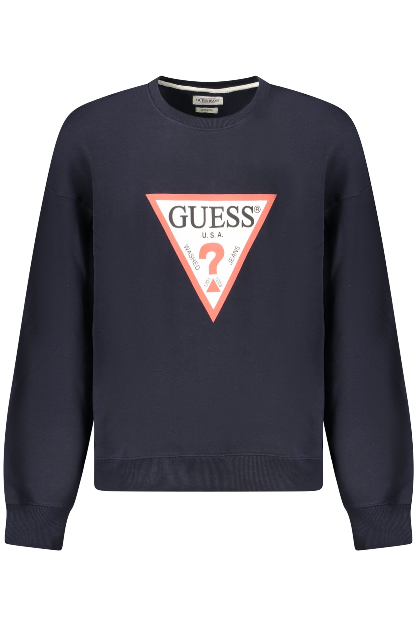 GUESS JEANS FELPA SENZA ZIP UOMO BLU