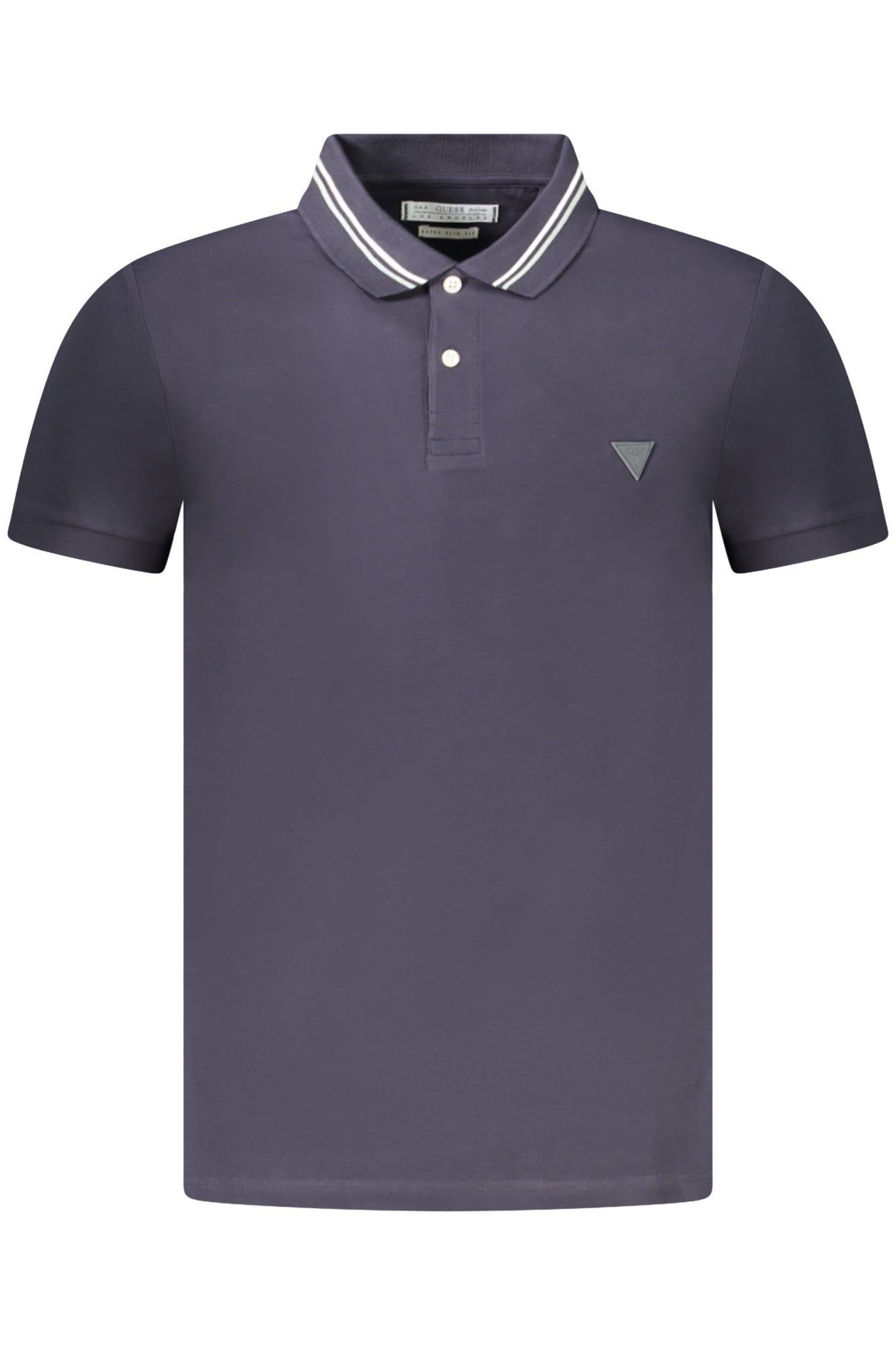 GUESS JEANS POLO MANICHE CORTE UOMO BLU
