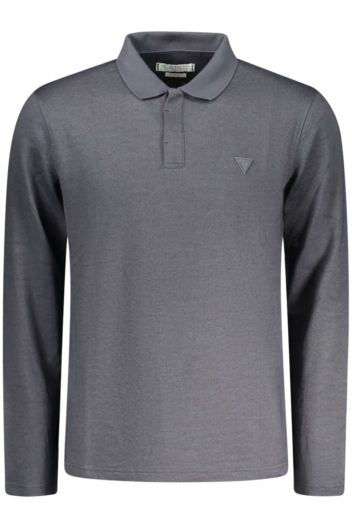 GUESS JEANS POLO MANICHE LUNGHE UOMO NERO