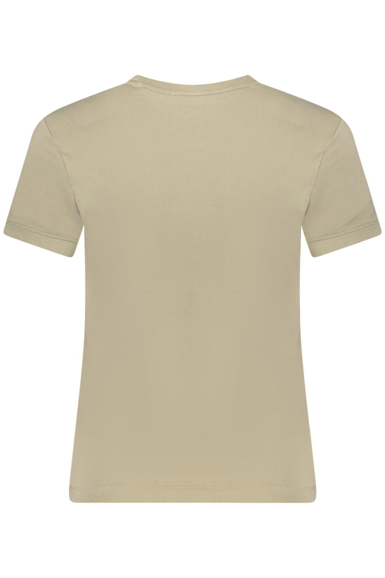 GUESS JEANS T-SHIRT MANICHE CORTE DONNA BEIGE