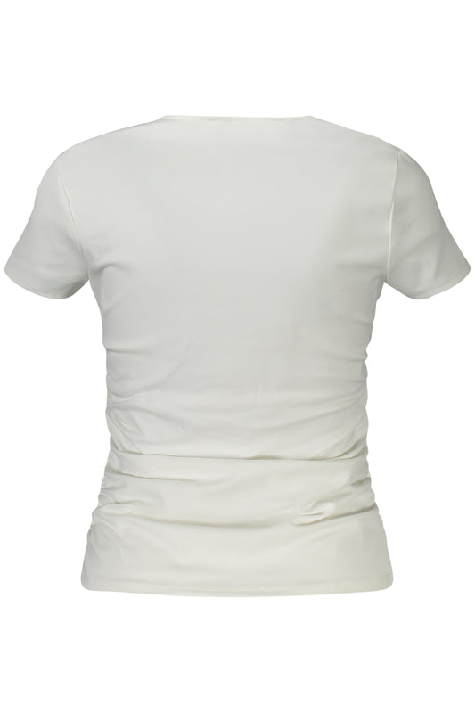 GUESS JEANS T-SHIRT MANICHE CORTE DONNA BIANCO