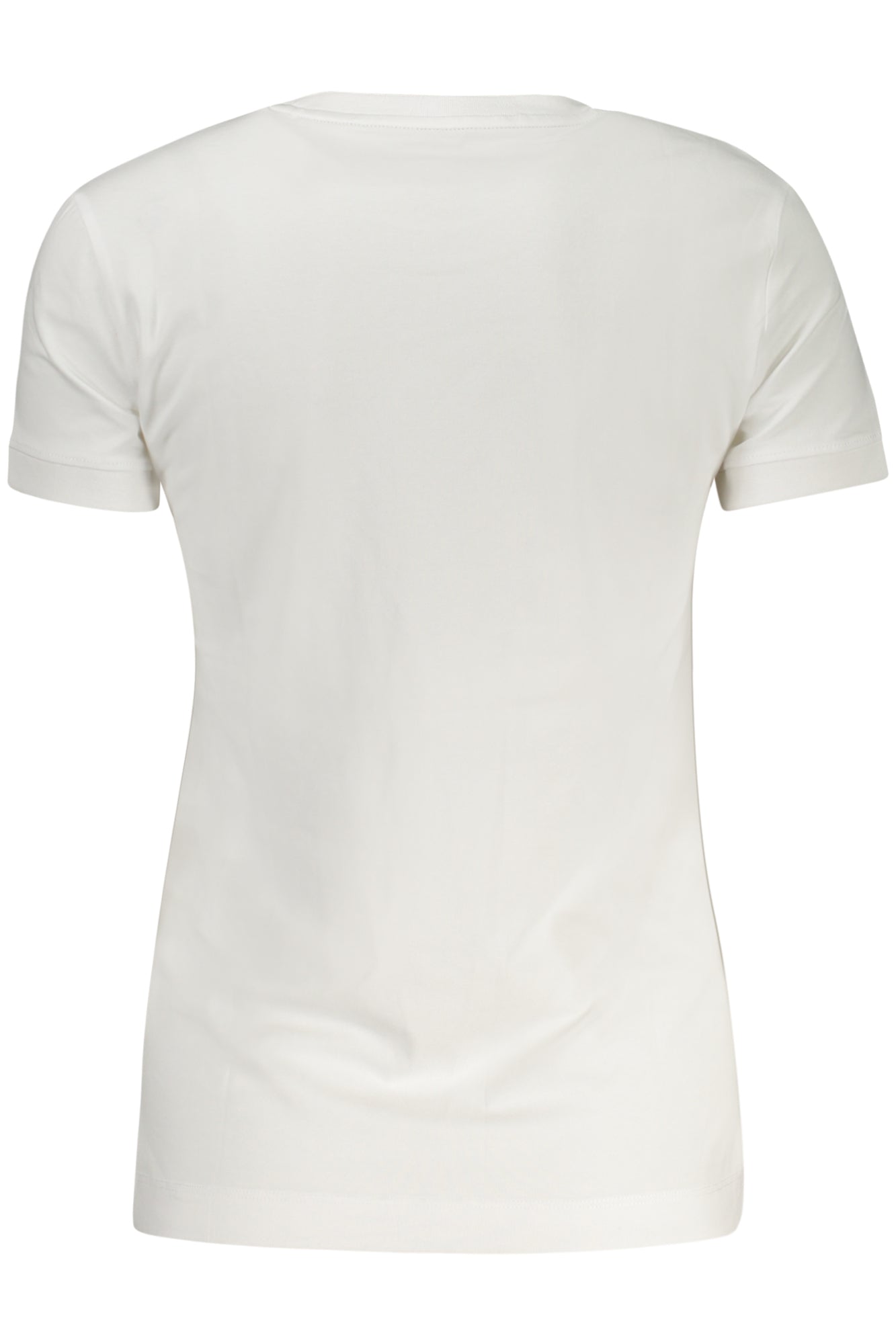 GUESS JEANS T-SHIRT MANICHE CORTE DONNA BIANCO