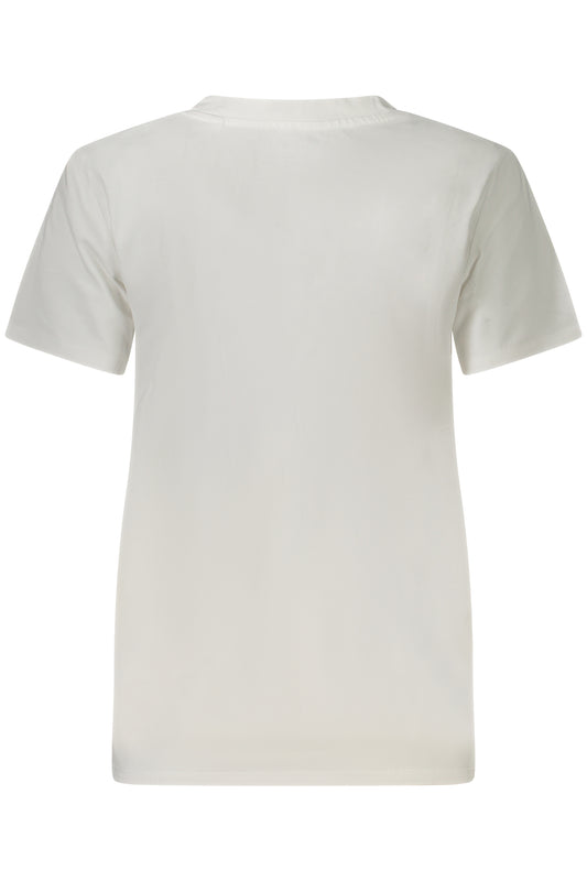 GUESS JEANS T-SHIRT MANICHE CORTE DONNA BIANCO