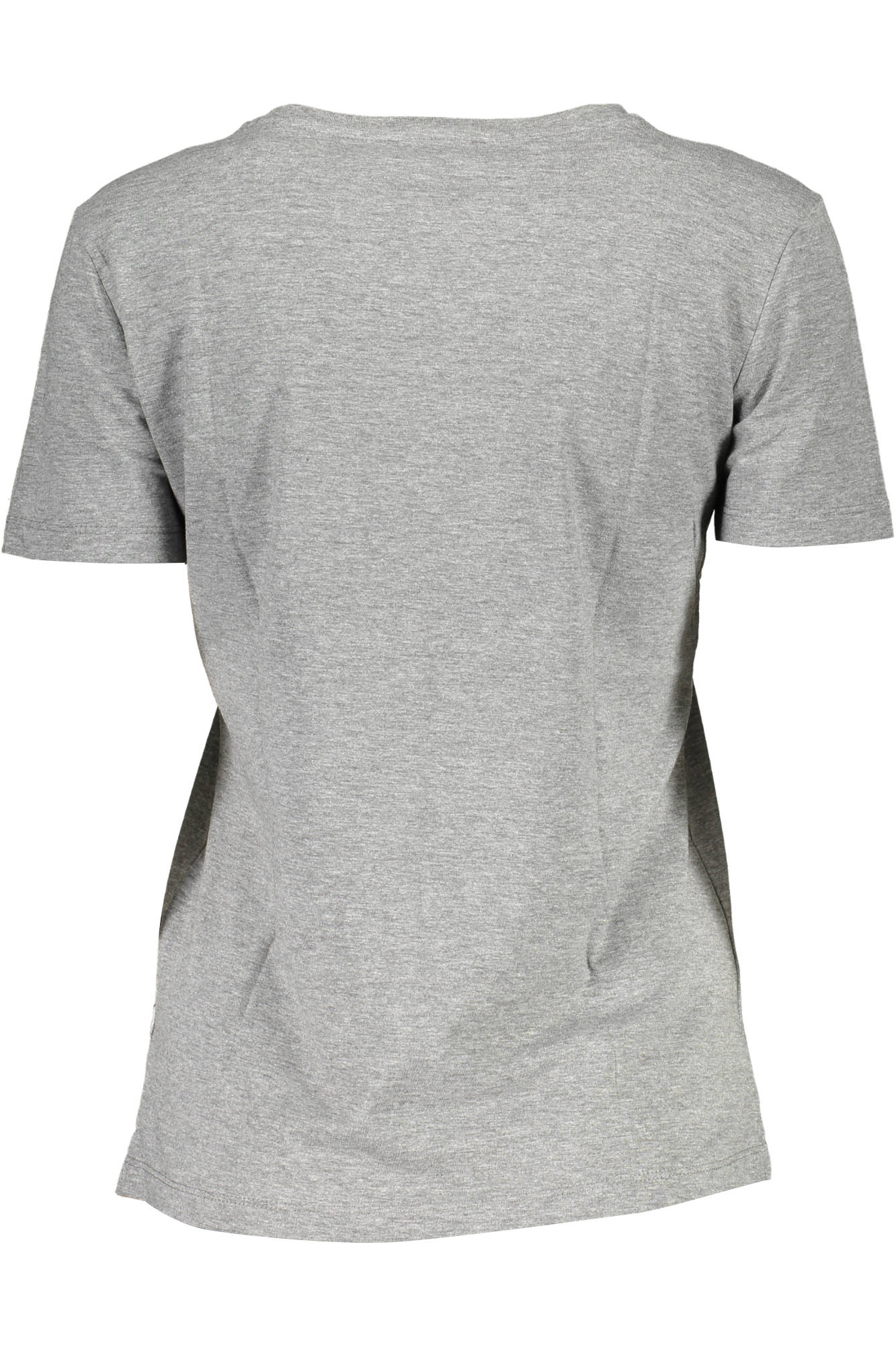 GUESS JEANS T-SHIRT MANICHE CORTE DONNA GRIGIO