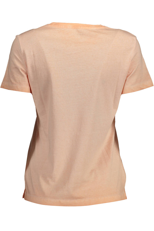 GUESS JEANS T-SHIRT MANICHE CORTE DONNA ROSA