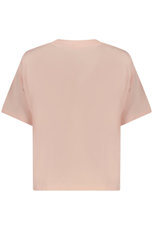 GUESS JEANS T-SHIRT MANICHE CORTE DONNA ROSA