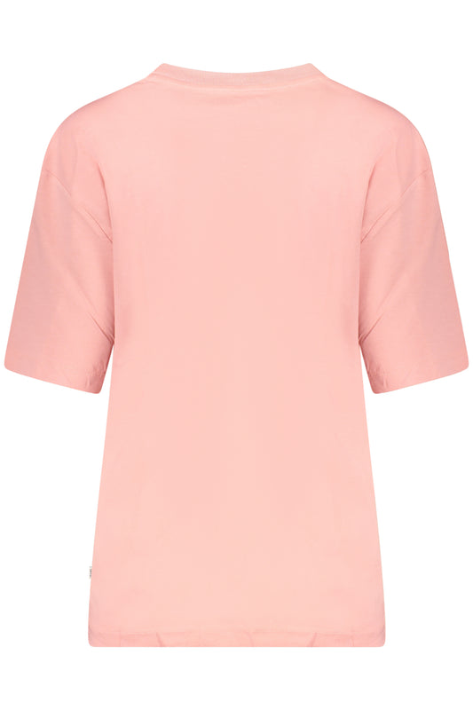 GUESS JEANS T-SHIRT MANICHE CORTE DONNA ROSA
