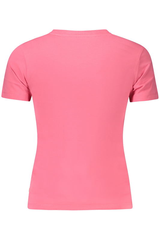 GUESS JEANS T-SHIRT MANICHE CORTE DONNA ROSA