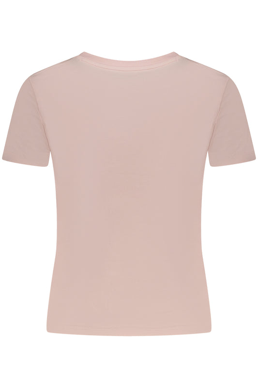 GUESS JEANS T-SHIRT MANICHE CORTE DONNA ROSA