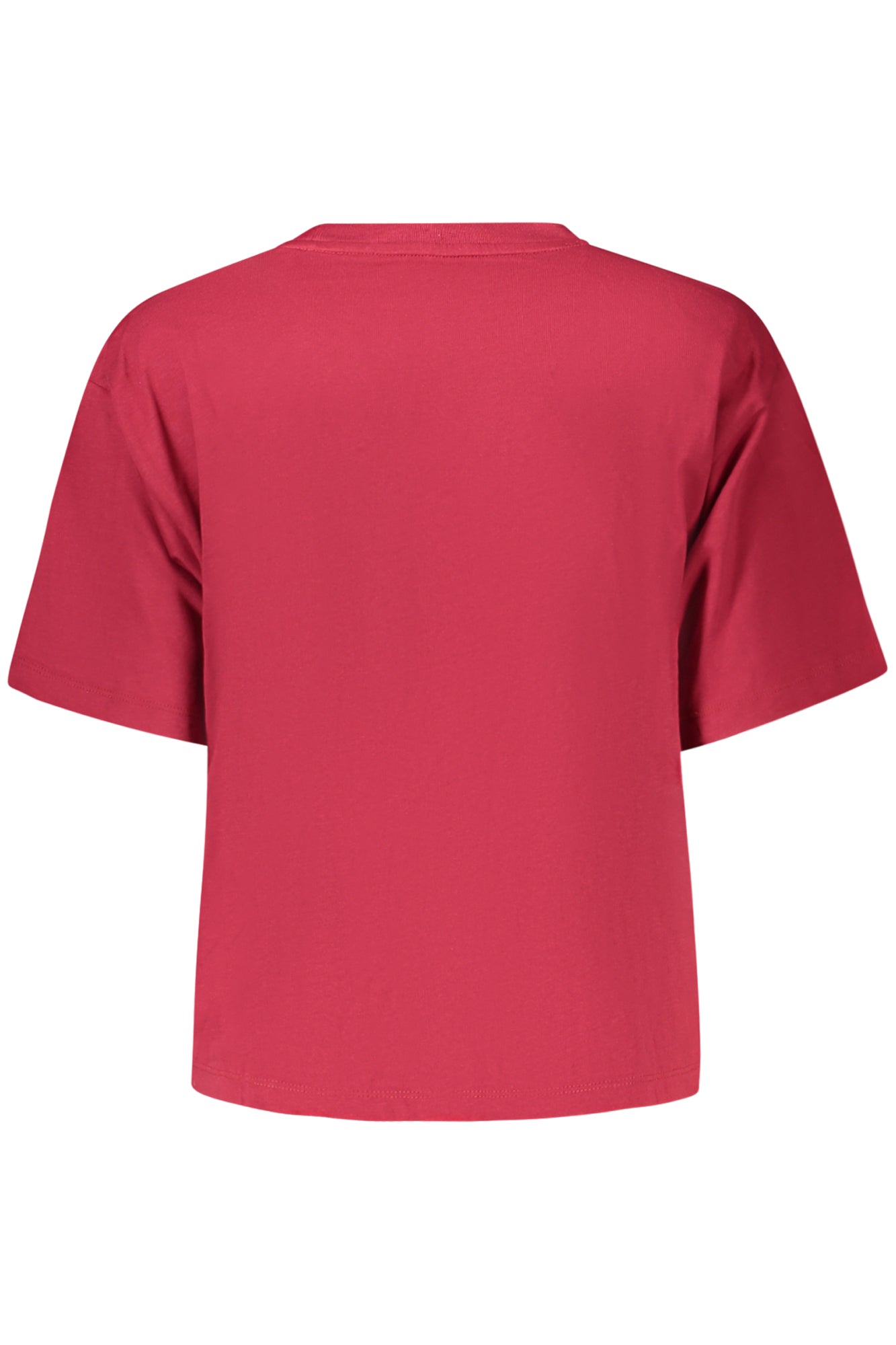 GUESS JEANS T-SHIRT MANICHE CORTE DONNA ROSSO