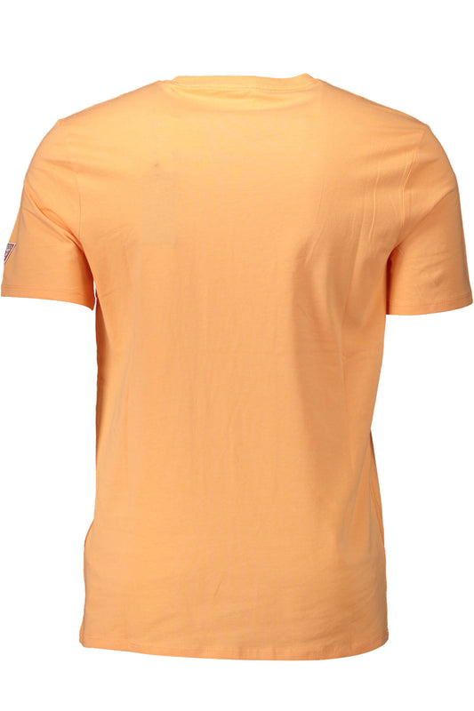GUESS JEANS T-SHIRT MANICHE CORTE UOMO ARANCIO