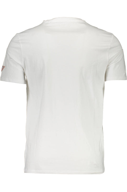 GUESS JEANS T-SHIRT MANICHE CORTE UOMO BIANCO
