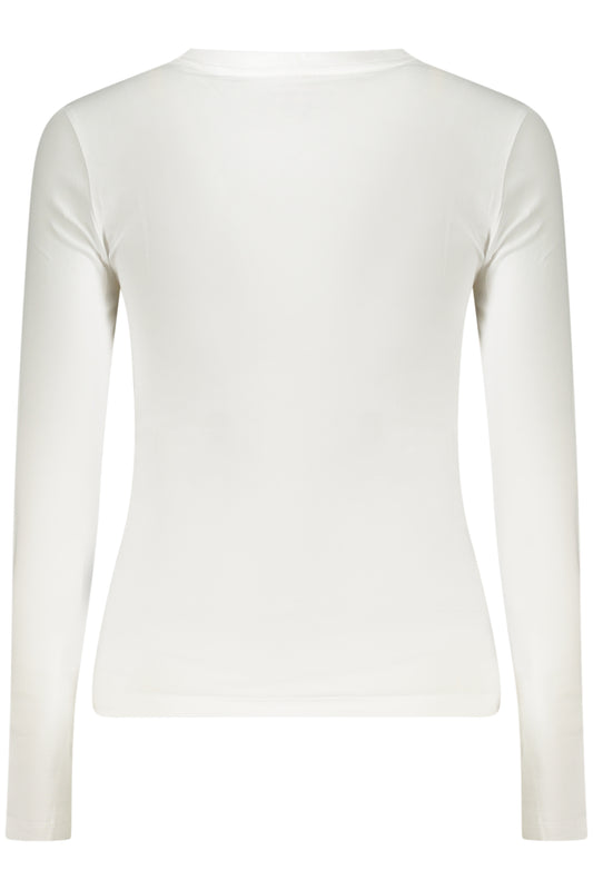GUESS JEANS T-SHIRT MANICHE LUNGHE DONNA BIANCO