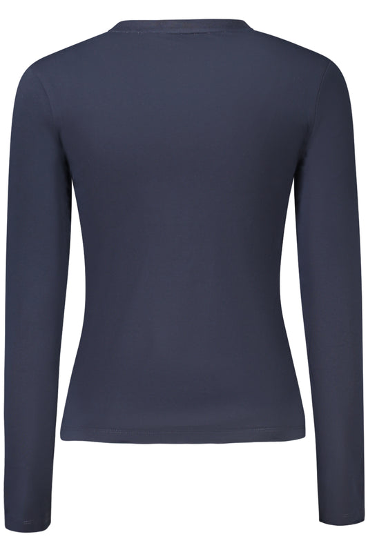 GUESS JEANS T-SHIRT MANICHE LUNGHE DONNA BLU